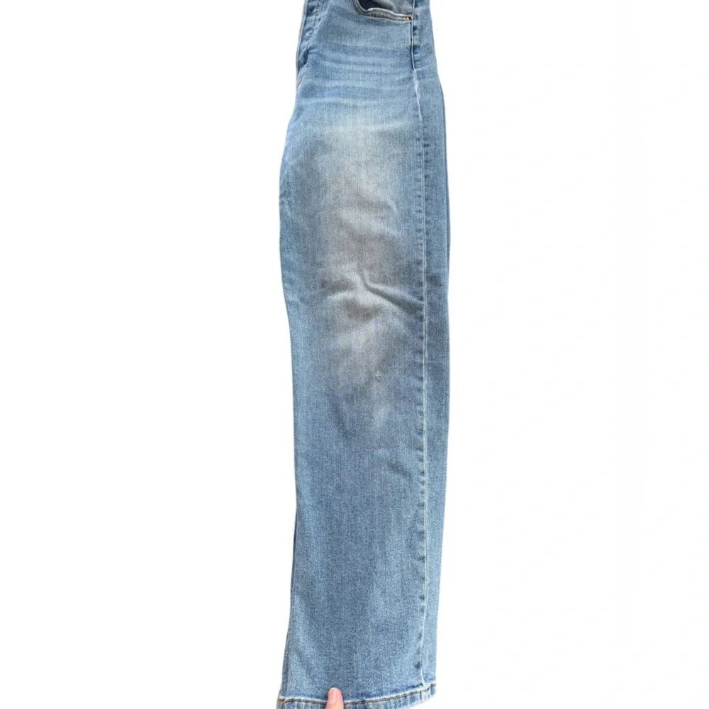 Cello High Rise Straight Leg Jeans Juniors 9 Light Wash Button Fly Y2K